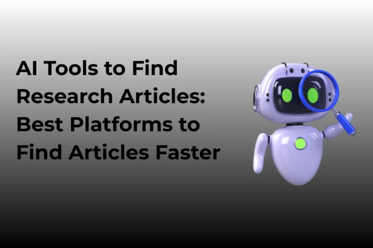 AI tools to find research articles on academic platforms