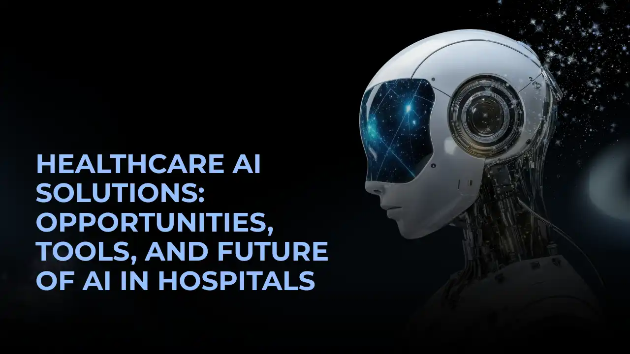 Healthcare AI solutions used in modern hospitals for diagnostics and patient care