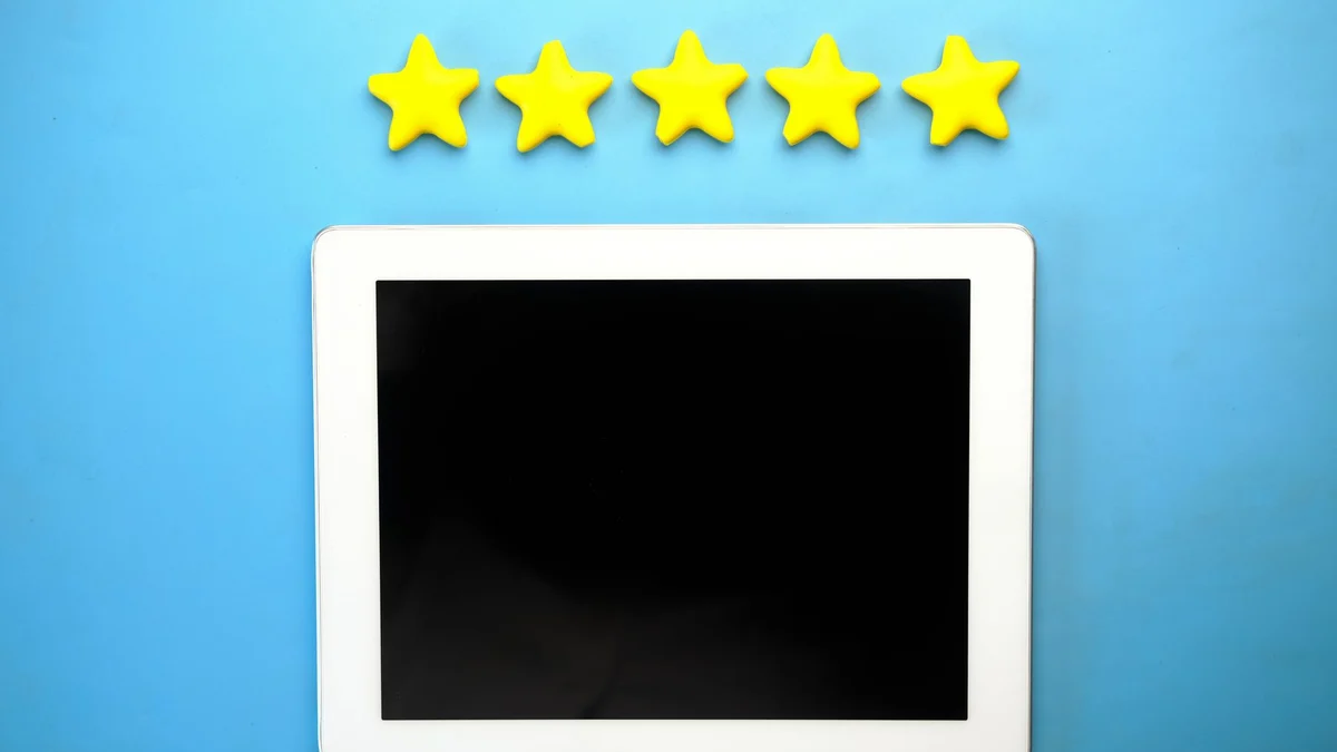 A satisfaction rating