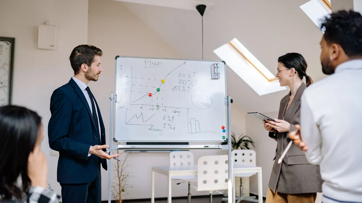 A team planning session