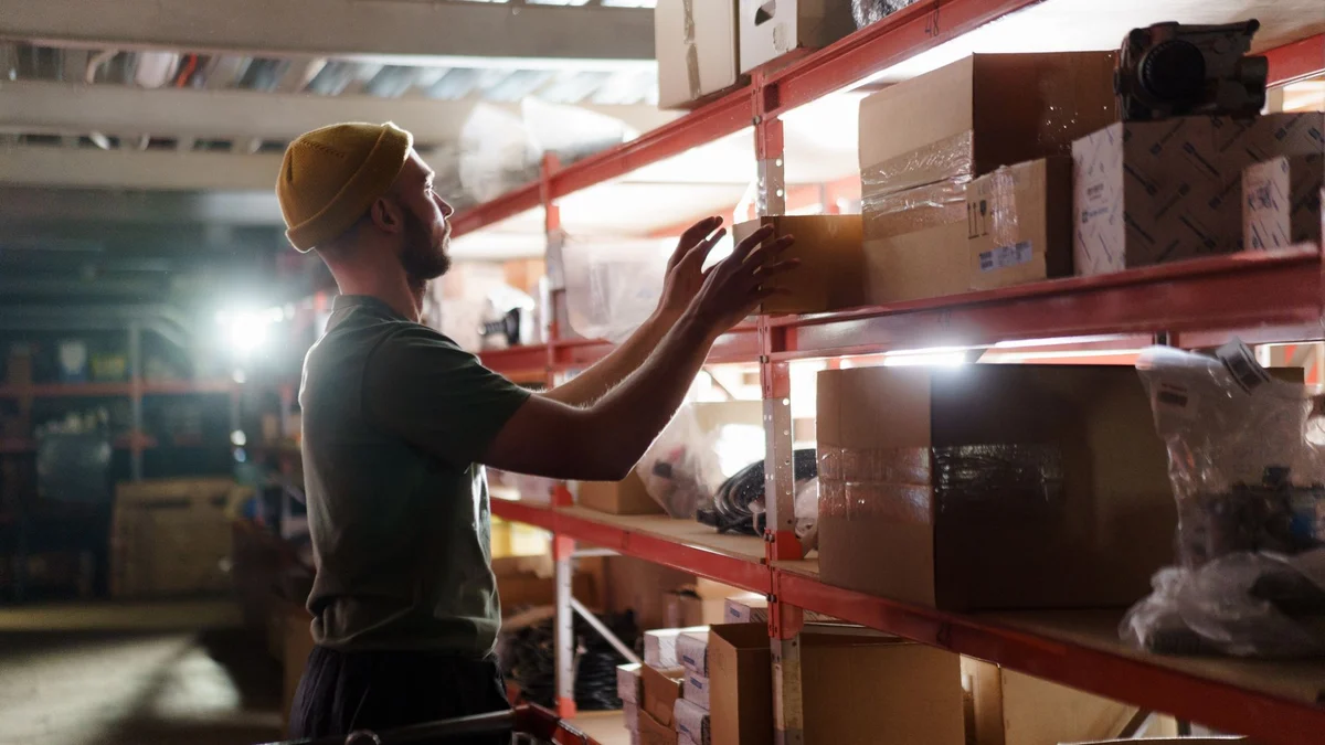Business stock stored at home