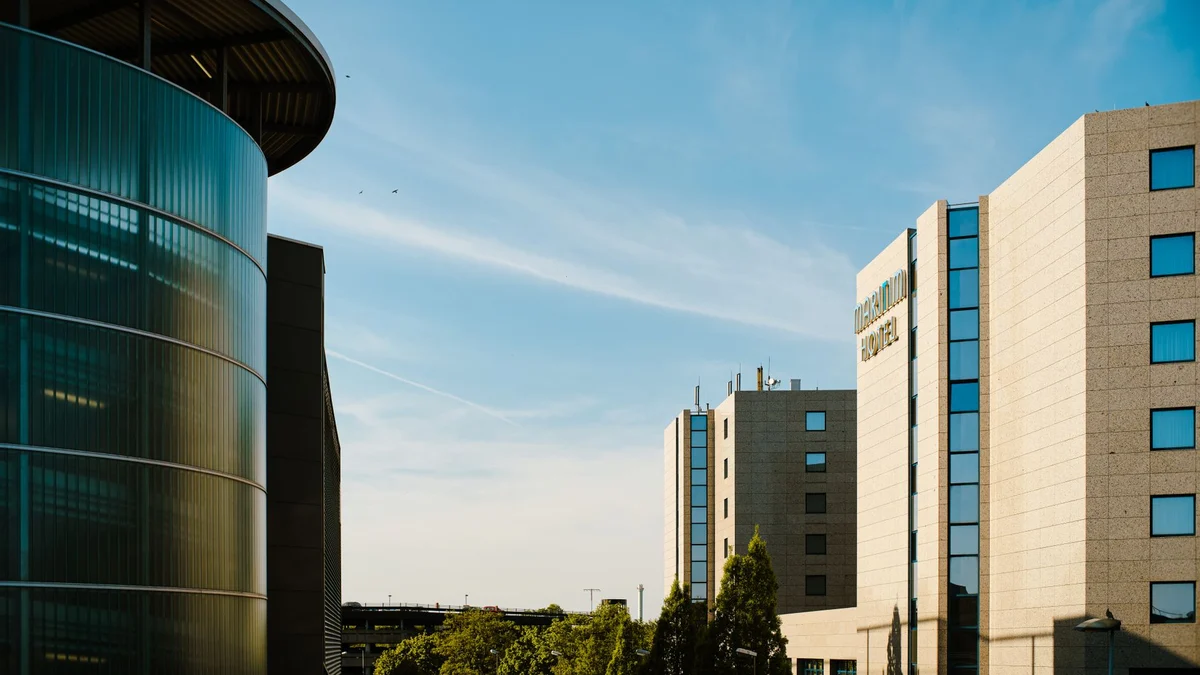 A hospital building